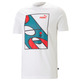 Puma Basketball Graphics Court Tee "White-Adriatic"