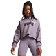 Puma Girls ESS Logo Cropped Hoodie G "Pale Plum"