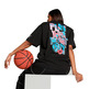 Puma Womans Basketaball Cherry on Top Graphic Oversized Fit Tee "Black"