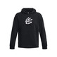 UA Curry Big Splash Pollover Hoodie "Black-White"