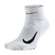 Unisex Nike Elite Cushion Quarter Running Sock (100)